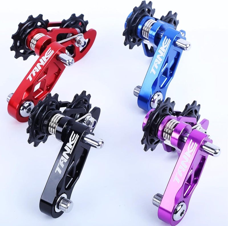 CooMeng Ultra-Smooth Single-Speed Chain Tensioner with Adjustable Tension and Dual Spring Chain Guides - Noiseless Performance and Easy Installation for Dirt Bikes, BMX and Folding Bikes - Image 3